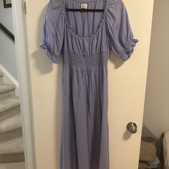 Aritzia Wilfred Midi Baskerville Dress in Blue - Size M - Picture 2 of 5